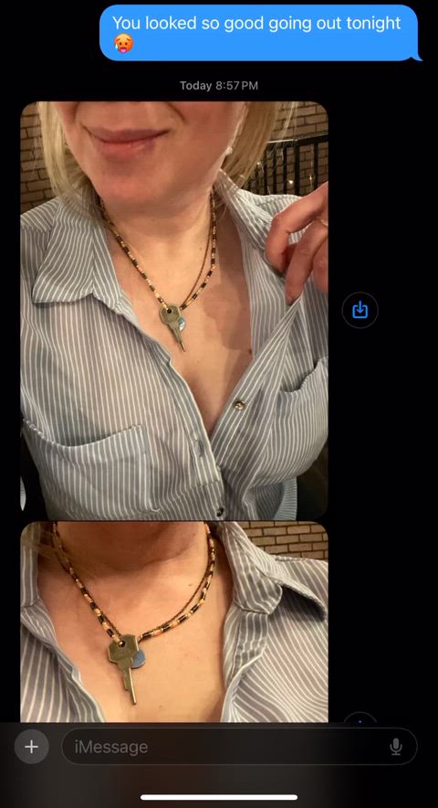 She sent me these from her date with her bull while I’m locked up in chastity at