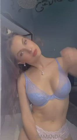 amanda cerny bikini lingerie gif