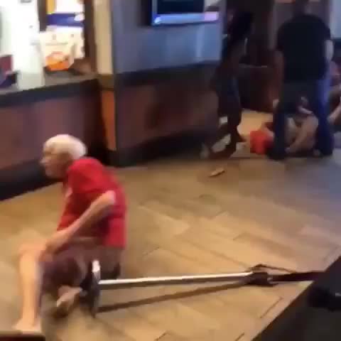 - Crazy Fight Breaks Out Inside Restaurant