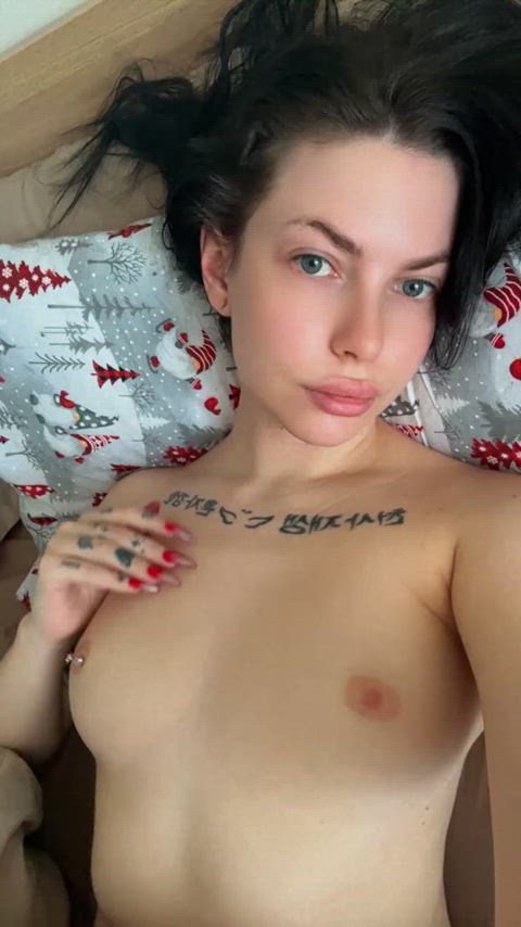 boobs brunette cute nipple piercing onlyfans petite small nipples tattooed teen tits