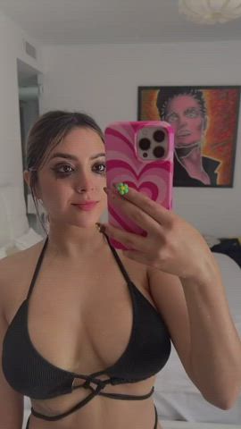 Bikini Cleavage Latina Tits gif