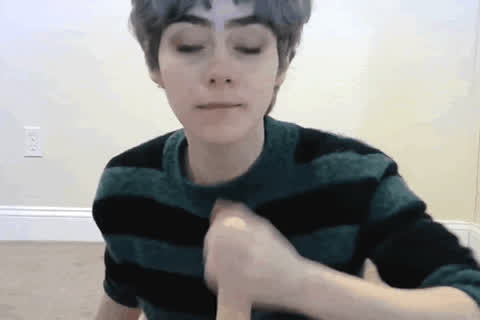 handjob pov short hair gif