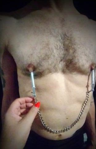 bottom dominatrix masochist mistress nipple play role play torture trans boy gif