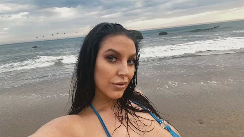 angela white beach milf outdoor public gif