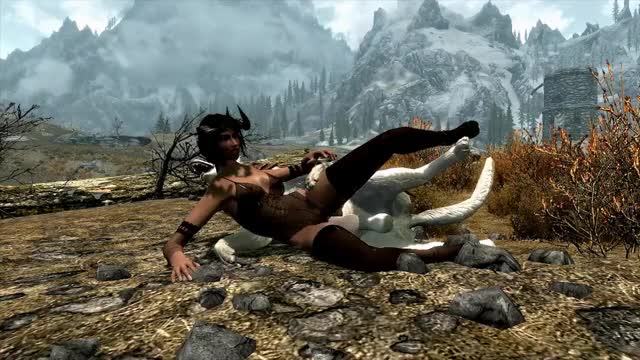 Skyrim Dog spooning Scene 3 Angle 1