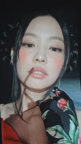 blackpink jennie cum on her face