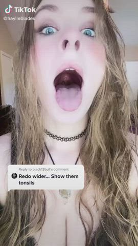 Eye Contact TikTok Tongue Fetish Tribute gif