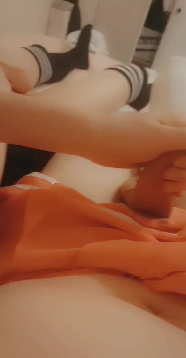 Lewding together in bed