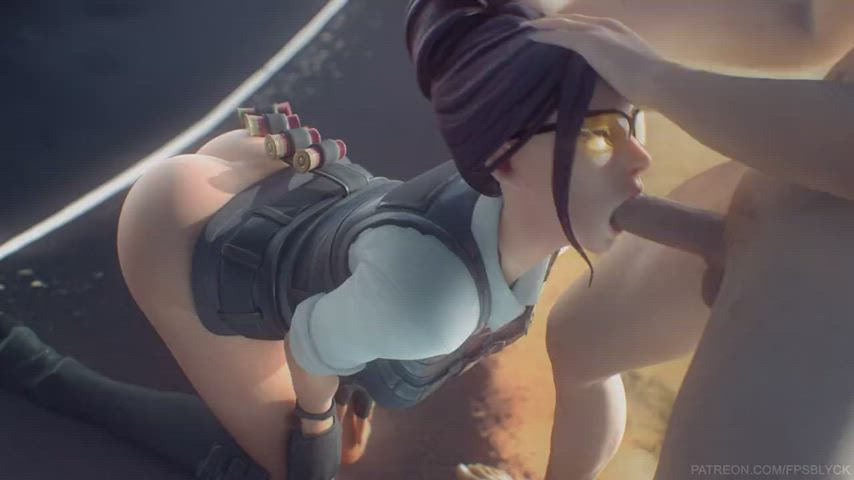 3d animation blowjob hentai nsfw rule34 gif