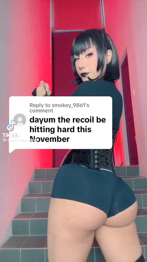 ass goth thick tiktok twerking gif