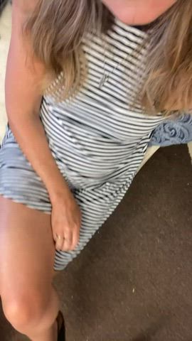 Pussy Upskirt Work gif