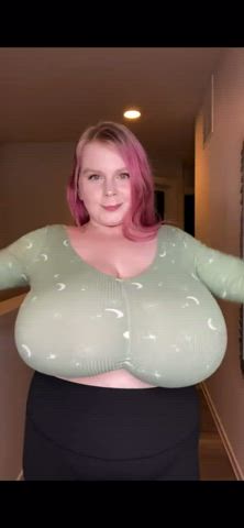 bbw big tits white girl gif