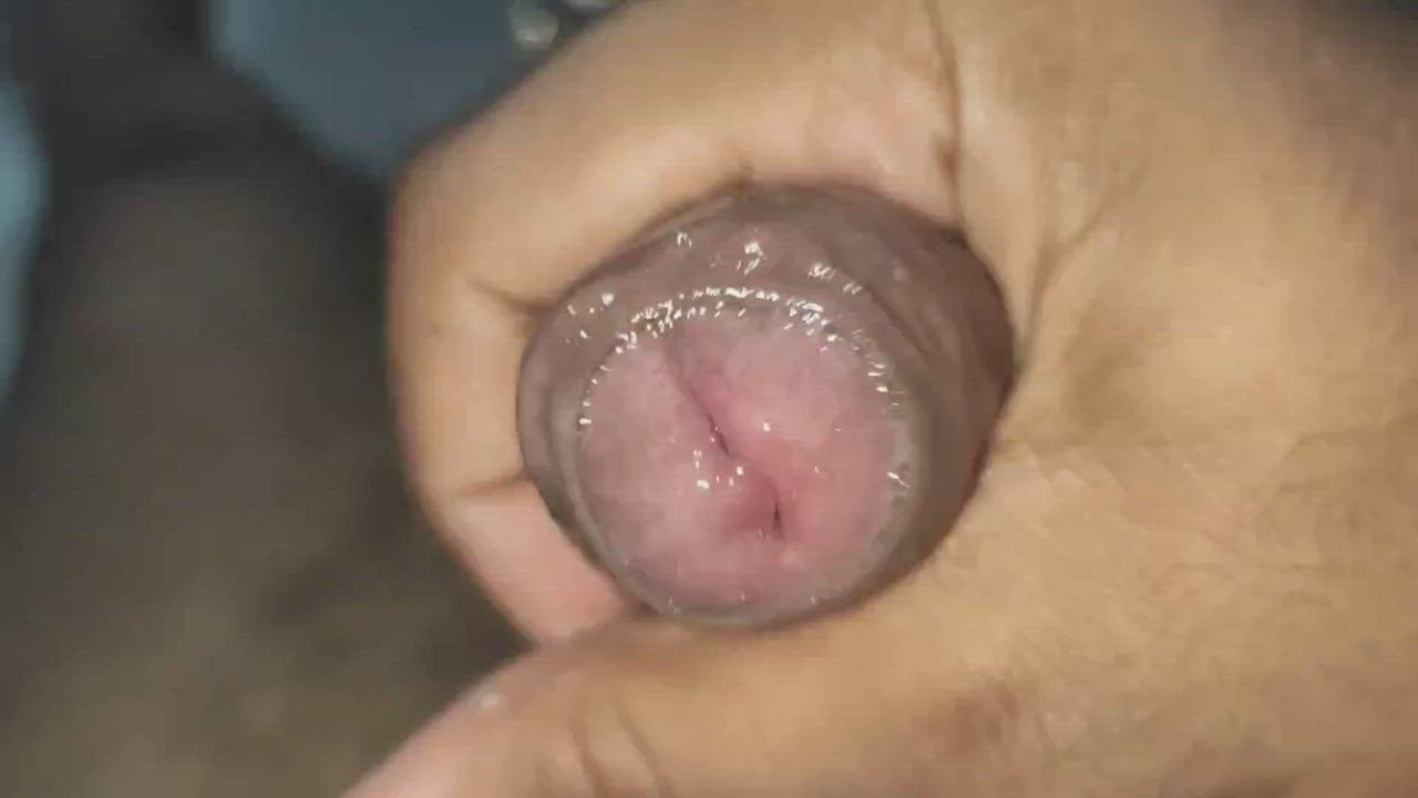 Foreskin precum oozing