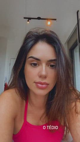 Brazilian Brown Eyes Brunette Dani Facial Goddess Hair Labia gif