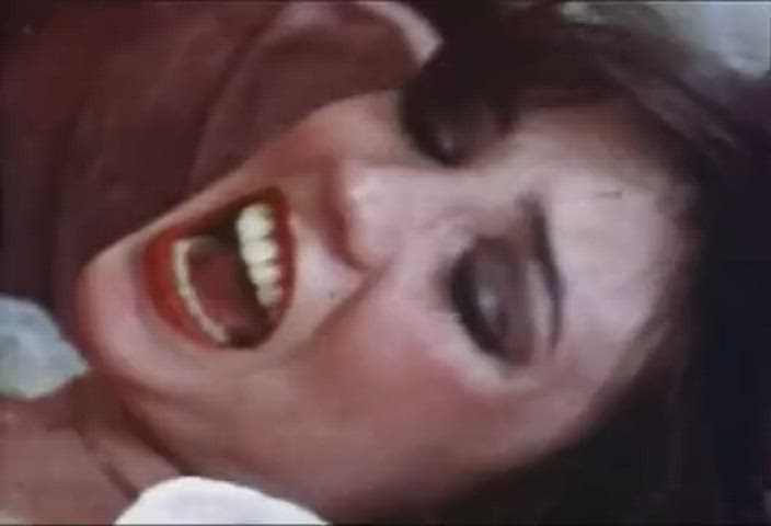 Brunette Cumshot Facial Vintage gif