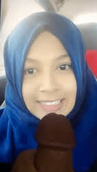 Cum Hijab Malaysian Purple Bitch Tribute gif