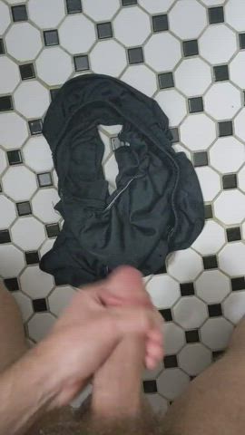 Cumshot Jerk Off Thick Cock Underwear gif