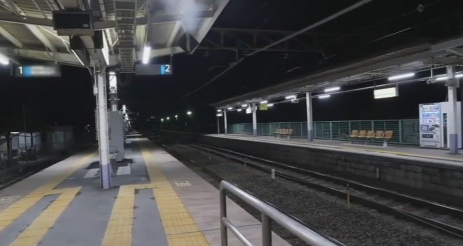 just waiting for the train