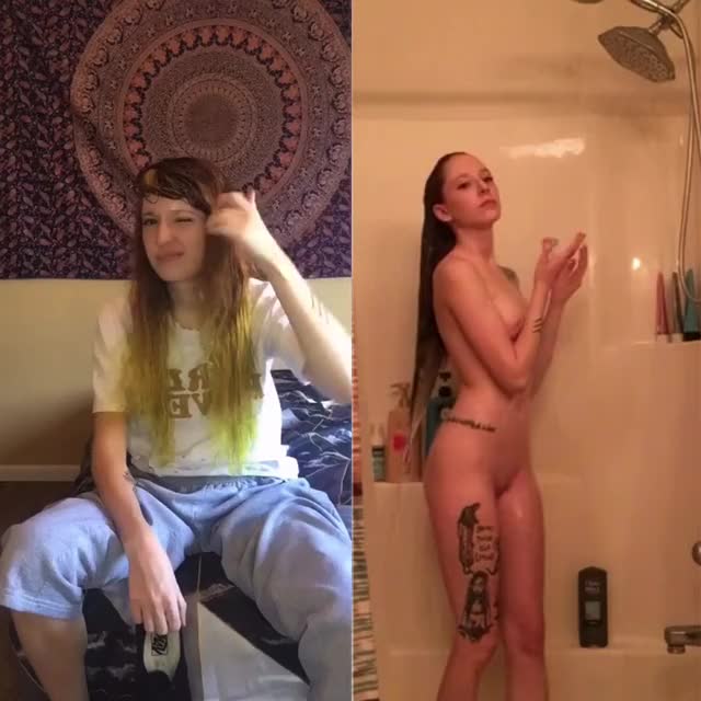 Dirty Girl Getting Clean Before The TikTok