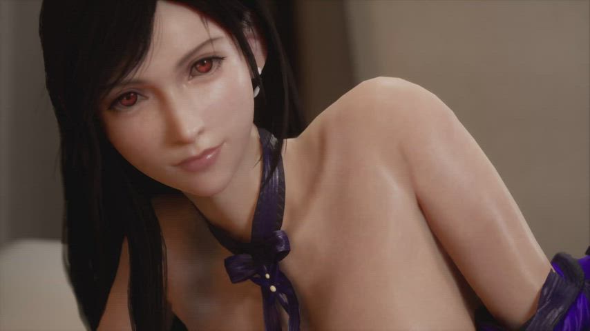 3d animation tifa lockhart gif