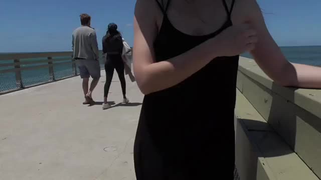 Pier Stroll Braless Dress GIF 1