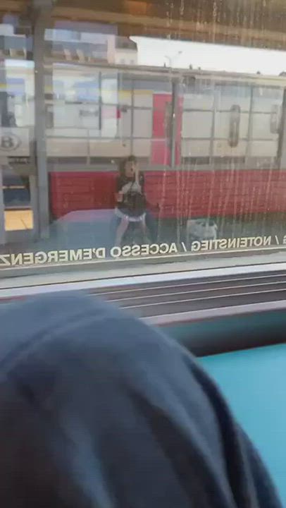 Outdoor Pregnant Public gif