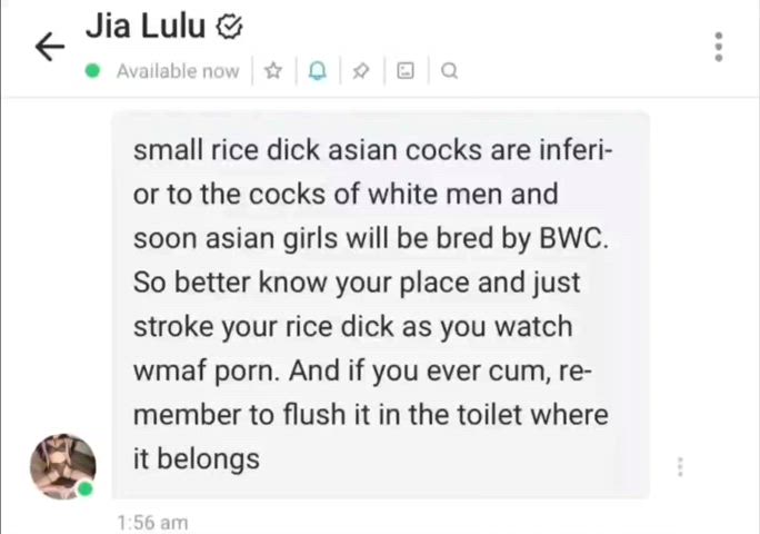 asian bwc cuckold dominant horny humiliation interracial submissive wmaf tiny slut
