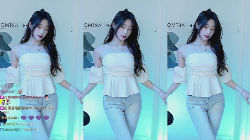 asian big tits dancing korean gif