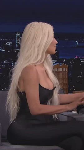 blonde kim kardashian tight gif