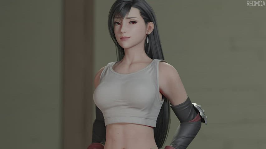 Cum Feet Fetish Tifa Lockhart gif