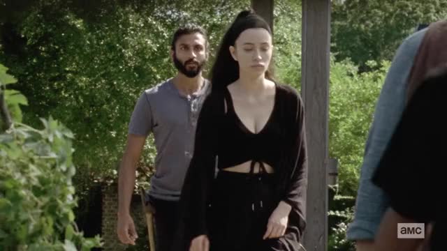 Christian Serratos Boob Jiggles in The Walking Dead