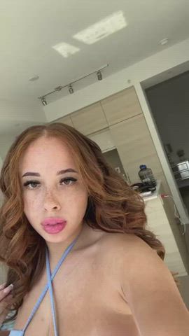 Ebony Freckles Redhead gif