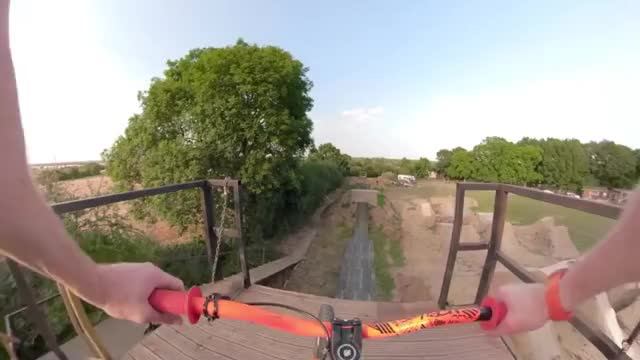 Body camera on a bicyclist