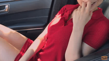 Amateur Car Sex Seduction Teen gif