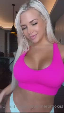 Amateur Big Tits Blonde Doggystyle Homemade OnlyFans Socks gif