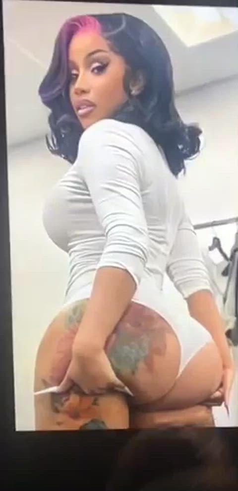 Cardi B cum on ass tribute