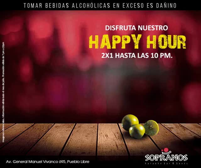 Promoción Happy Hour