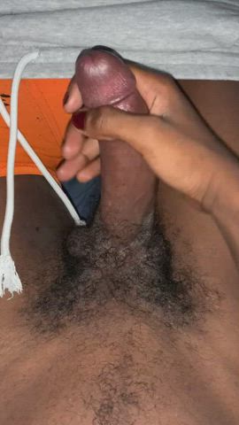 BBC Balls Big Balls Big Dick Cock Hairy Hairy Cock Male Masturbation Precum gif