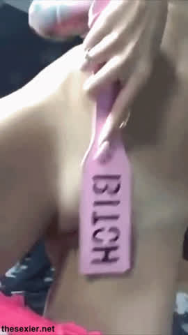 Slapping little yummy pussy