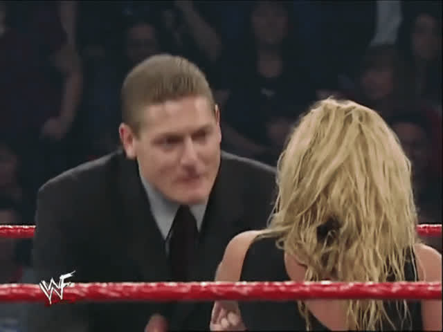 Blonde Trish Stratus Wrestling gif