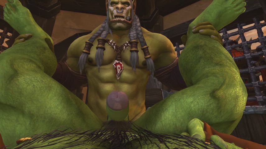 anal animation fantasy gay muscles orc pov rule34 sex warcraft monster-sex gif