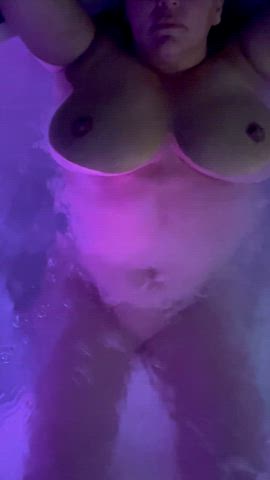 big tits hot tub hotwife mature gif