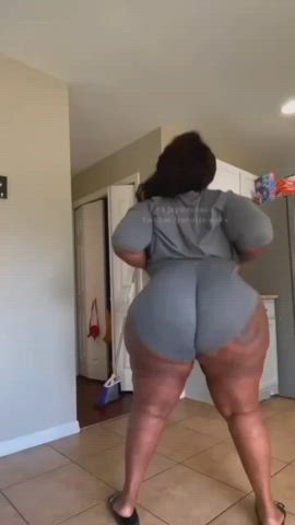 bbw big ass booty ebony twerking gif