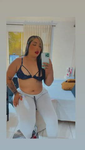 belly button cute latina nsfw natural tits non-nude small tits tattoo tongue fetish