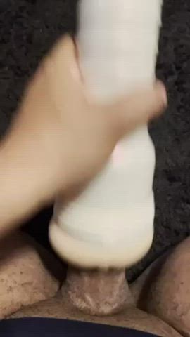 bbc big dick cock fleshlight male masturbation masturbating moaning gif