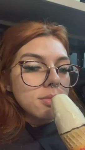 19 years old glasses onlyfans pierced redhead teen latinas gif