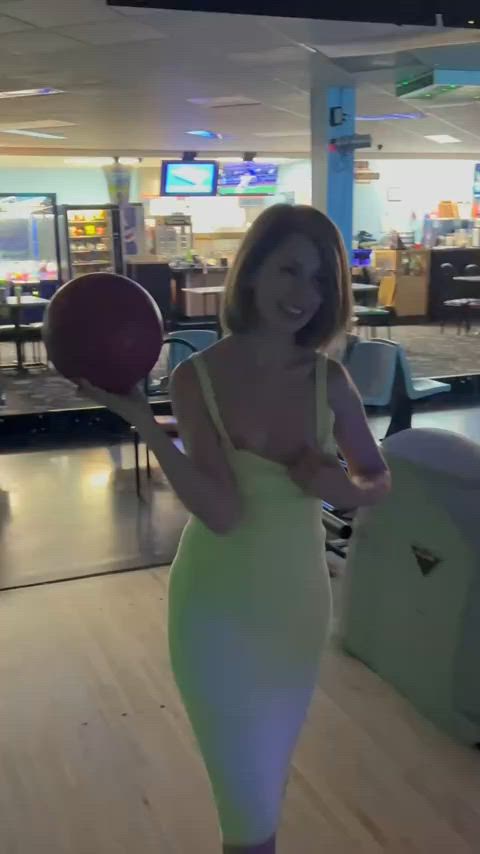 big tits milf public tits gif