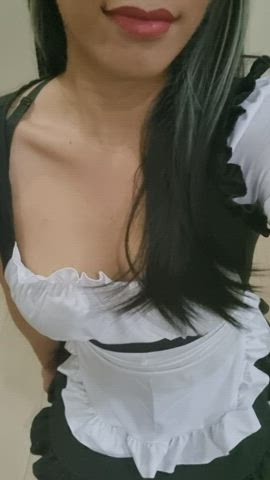 Lick Lips Maid gif