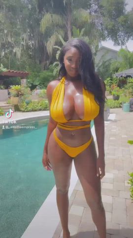 big tits bikini ebony huge tits natural tits gif