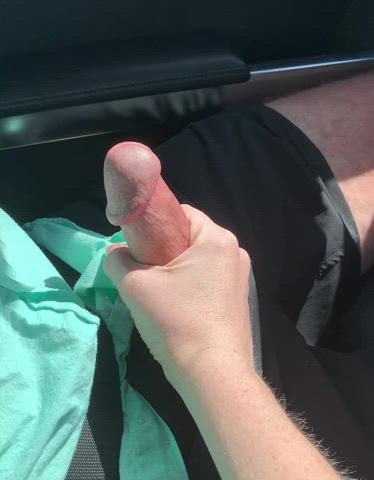 Car Sex Cock Handjob gif